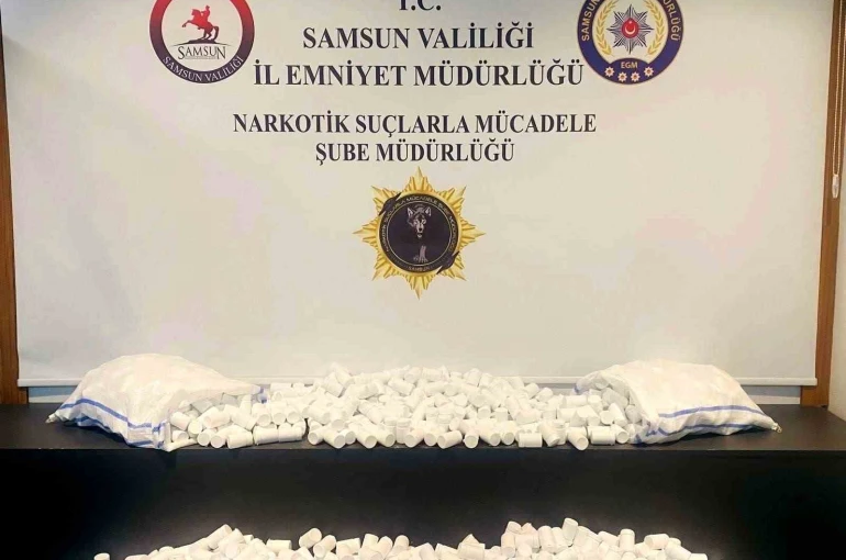 Samsun’da 51 bin 800 uyuşturucu hap ele geçirildi