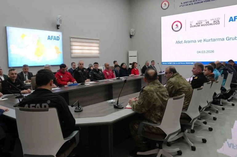 Samsun’da afet müdahale planı toplantısı