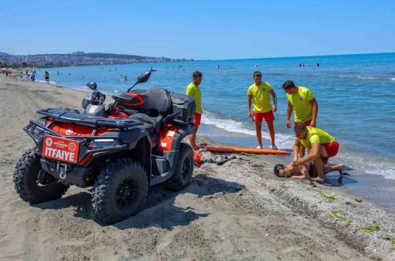 Samsun’da boğulma vakalarına karşı tatbikat