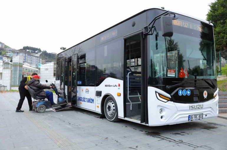 Samsun’da Engelsiz Turizm Otobüsü hizmette