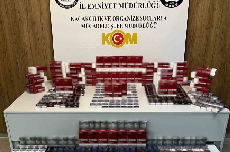 Samsun’da kaçak sigara operasyonu: 23 bin 160 makaron ele geçirildi