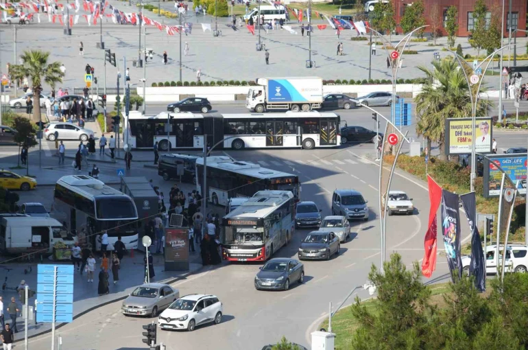 Samsun’da motorlu kara taşıtları bir yılda 37 bin arttı