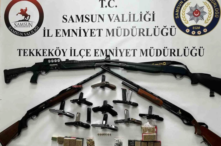 Samsun’da ruhsatsız silah operasyonu