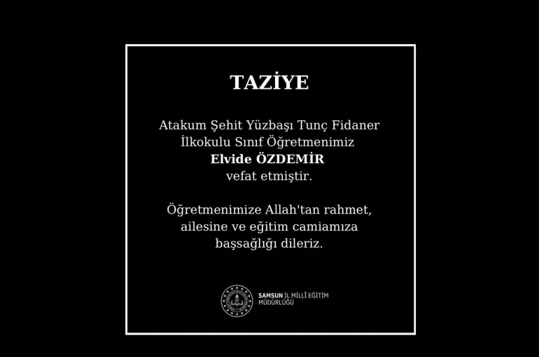 Samsun’da sınıf öğretmeni kansere yenik düştü