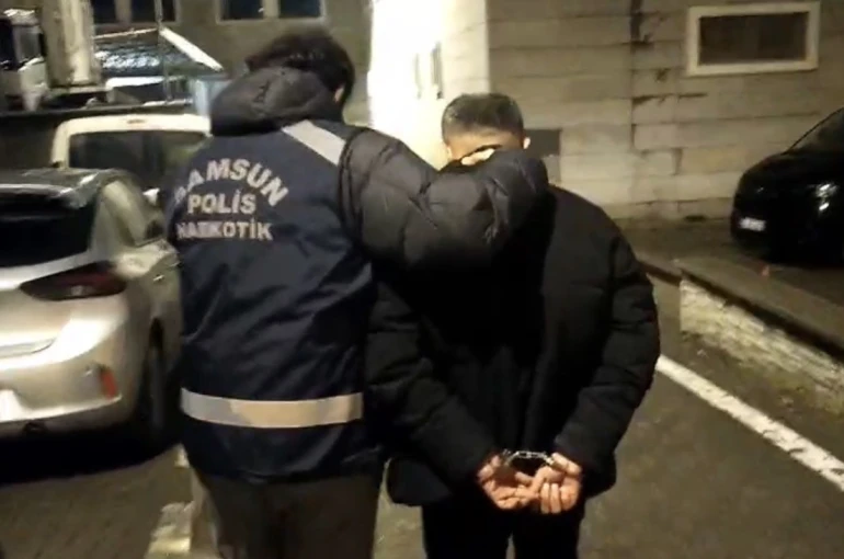Samsun’da uyuşturucu suçundan 18 yıl 9 ay hapis cezası bulunan şahıs yakalandı