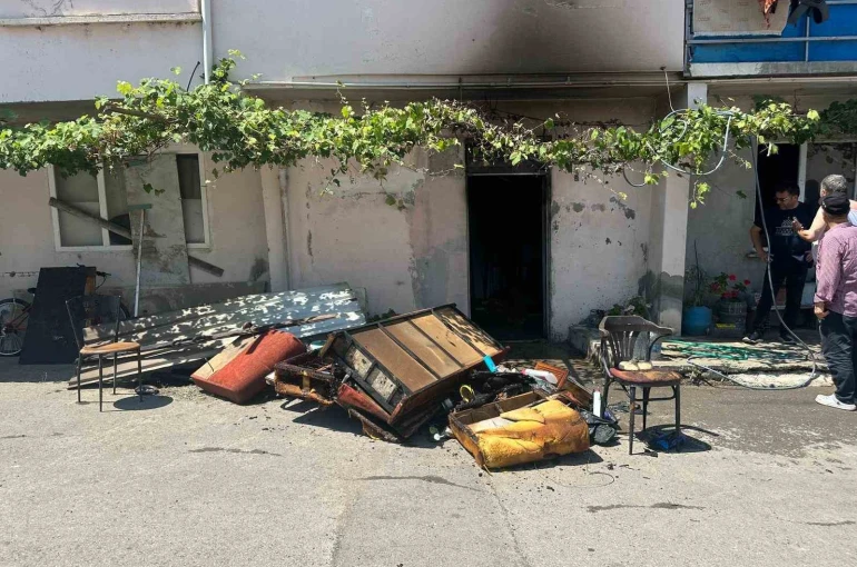 Samsun’da yangın paniği