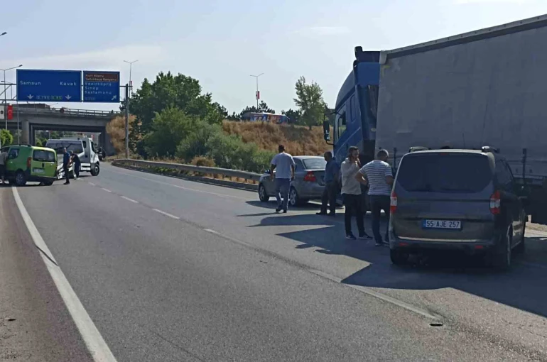 Samsun’da zincirleme kaza: 3 yaralı