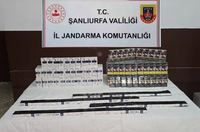 Şanlıurfa’da 460 paket kaçak sigara ele geçirildi