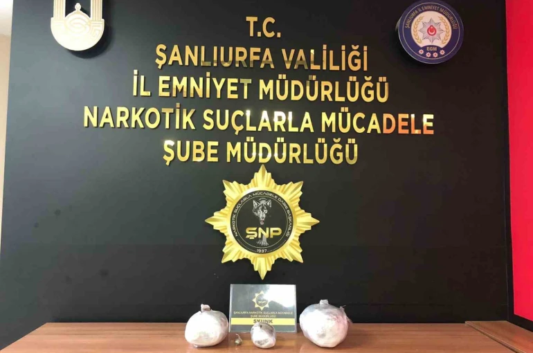 Şanlıurfa’da 6 kilo 800 gram uyuşturucu ele geçirildi