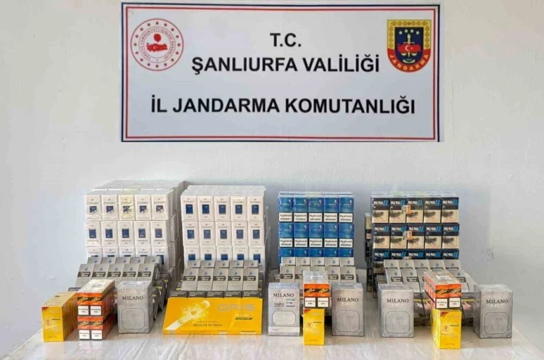 Şanlıurfa’da bin 240 kaçak paket sigara ele geçirildi