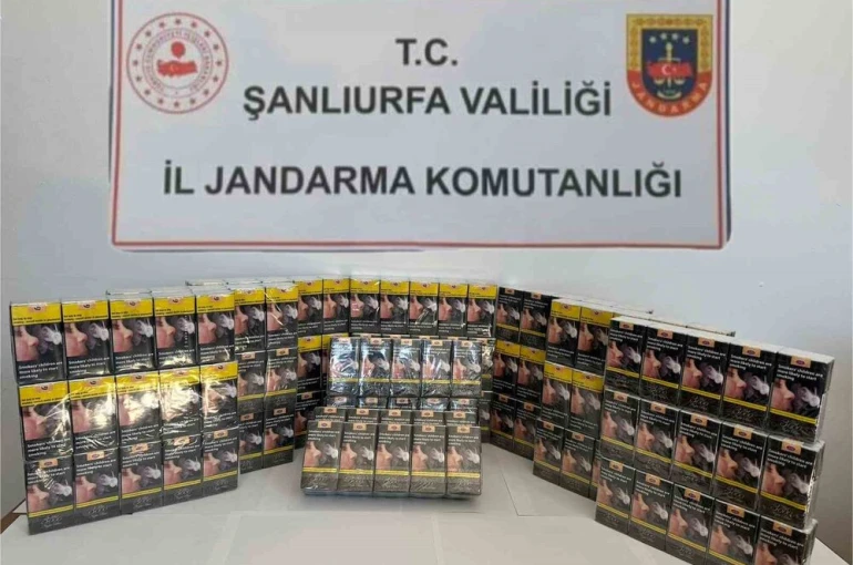Şanlıurfa’da bin 496 paket gümrük kaçağı sigara ele geçirildi