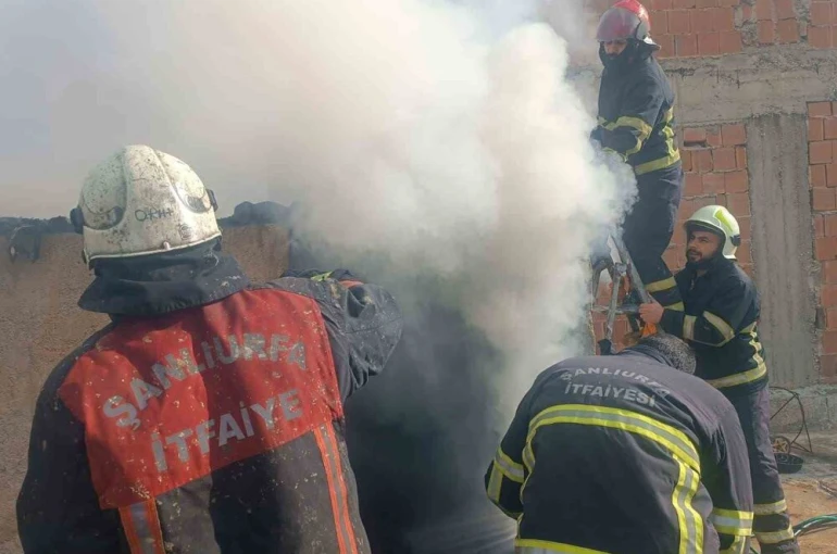 Şanlıurfa’da mesken yangını söndürüldü