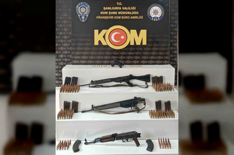 Şanlıurfa’da ruhsatsız uzun namlulu silahlar ele geçirildi