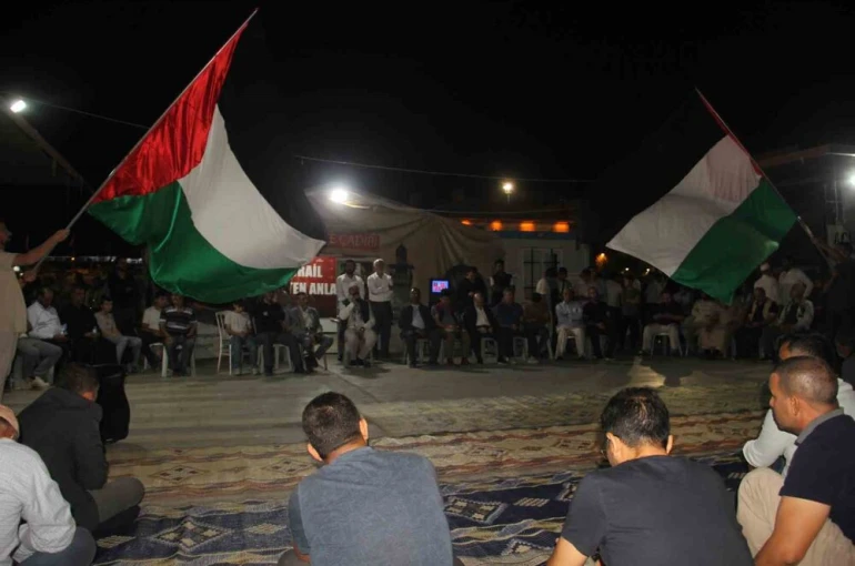 Şanlıurfa’da Sumud Filosu’na destek nöbeti