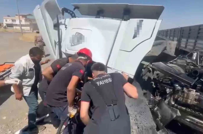 Şanlıurfa’da tır kamyonla çarpıştı: 1 ölü, 1 yaralı