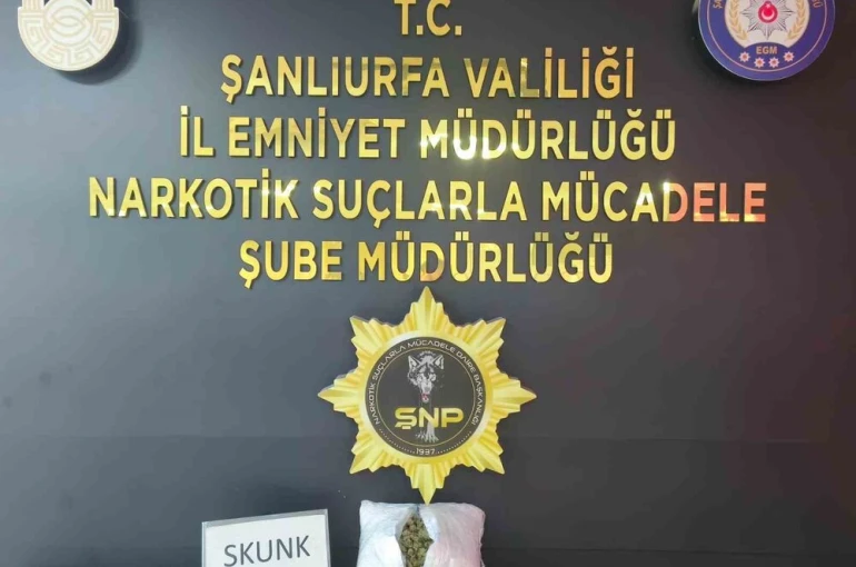 Şanlıurfa’da uyuşturucu operasyonu: 1 tutuklama