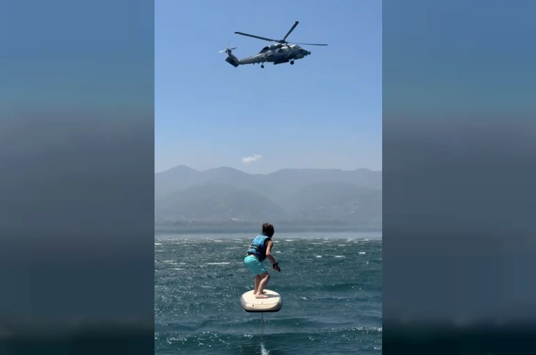 Sapanca’da gülümseten anlar: Zayn’ın helikopter planı suya düştü