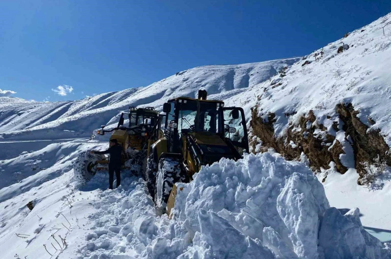 Sason’da 392 kilometrelik yol ağı kardan temizlendi