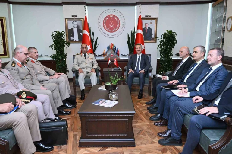 Savunma Sanayii Başkanı Görgün, mevkidaşı Zaher’i makamında ağırladı