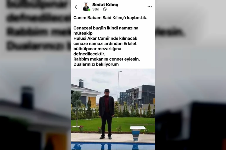 Sedat Kılınç’ın acı günü