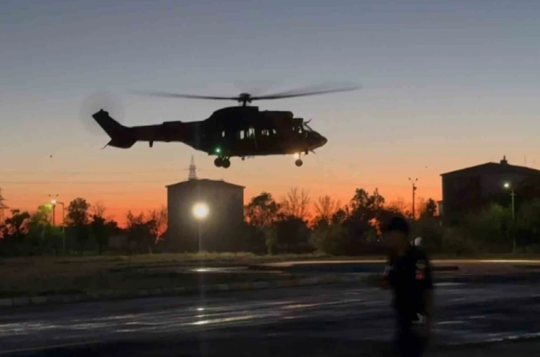 Şehit Hilal’in cenazesi helikopterle Aksaray’a getirildi