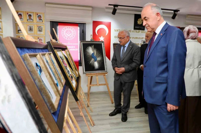Şehit yakınları ve gazilerden el sanatları sergisi