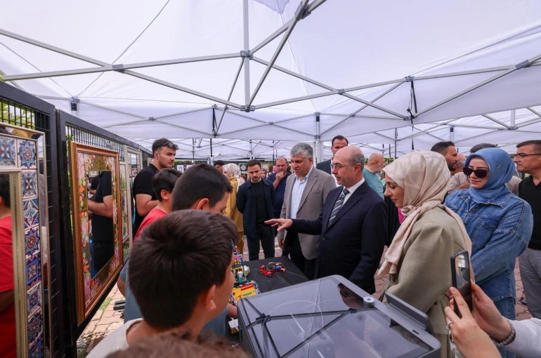 Selçuklu Sanat ve Tasarım Atölyesi'nde yıl sonu sergisi ile dönem tamamlandı