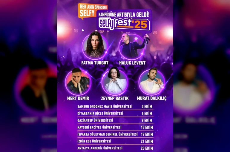 Selfyfest’25, 2-23 Ekim tarihleri arasında 7 farklı şehirde düzenlenecek