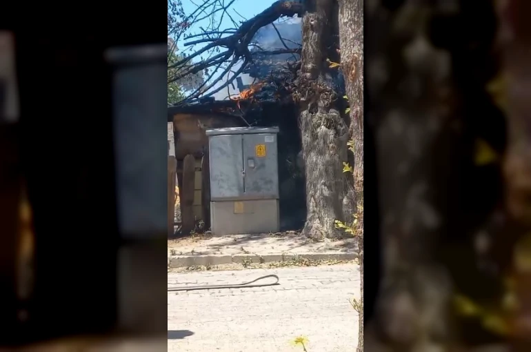 Serik’te gecekondu yangını