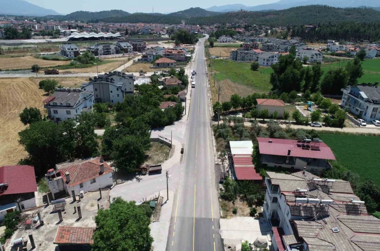 Seydikemer Belen’de yol çalışmaları tamamlandı