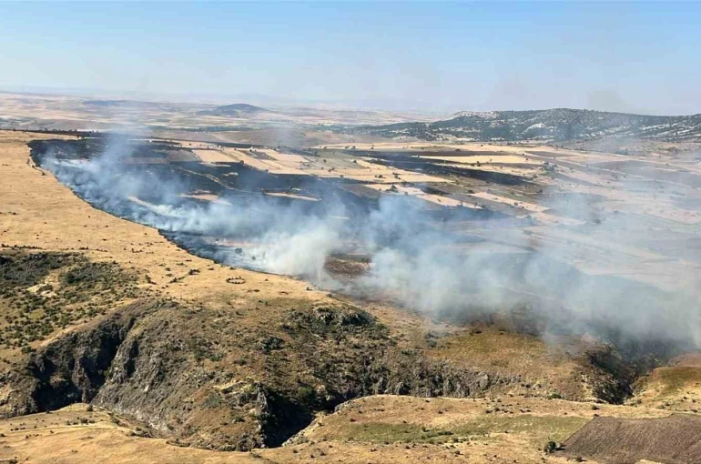 Seyitgazi’de 3 köye yayılan yangına havadan ve karadan müdahale sürüyor