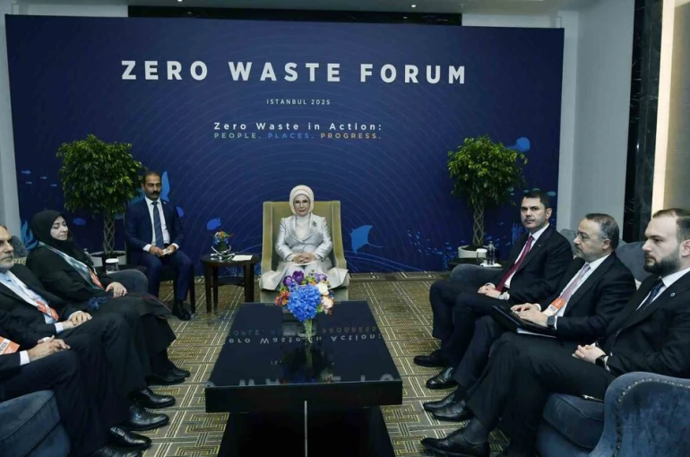 Sıfır Atık Forumu’nda Emine Erdoğan’dan önemli görüşmeler