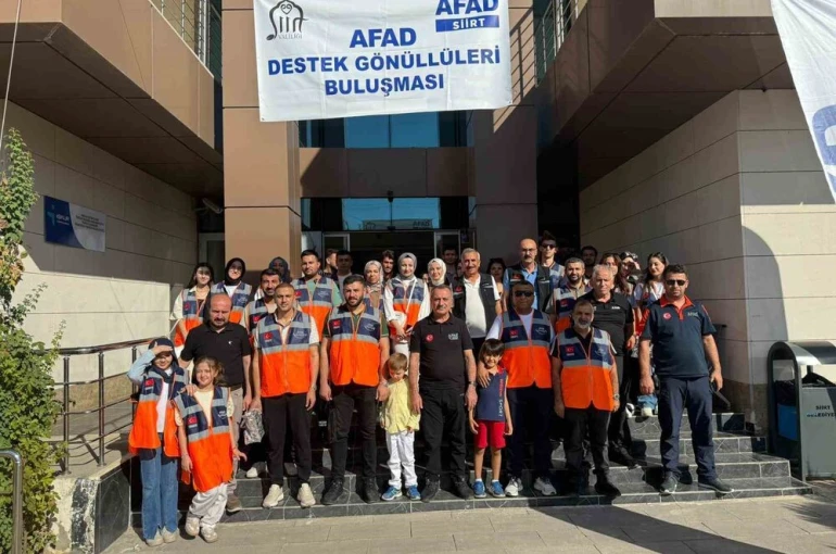 Siirt’te 2. AFAD destek gönüllüleri buluşması gerçekleştirildi
