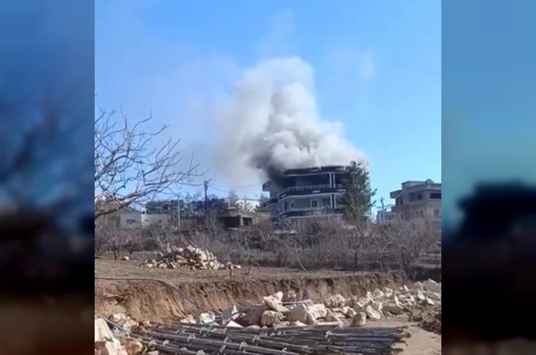 Siirt’te ev yangını