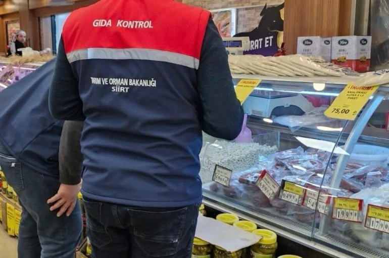Siirt’te gıda denetiminde 24 işletmeye 3,5 milyon lira ceza