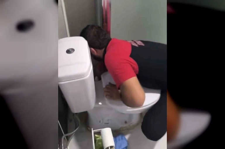 Siirt’te lavabo gider borusuna sıkışan 2 yavru kedi itfaiye ekiplerince kurtarıldı