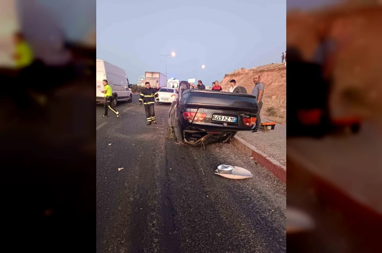 Siirt’te otomobil takla attı: 1 yaralı