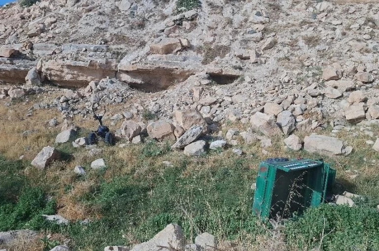 Siirt’te patpat şarampole devrildi: 1 yaralı