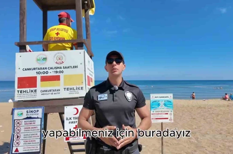 Sinop’ta boğulmalara karşı hayat kurtaran uyarılar