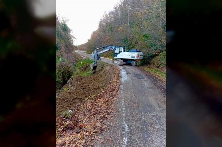 Sinop’ta heyelan önleme mesaisi