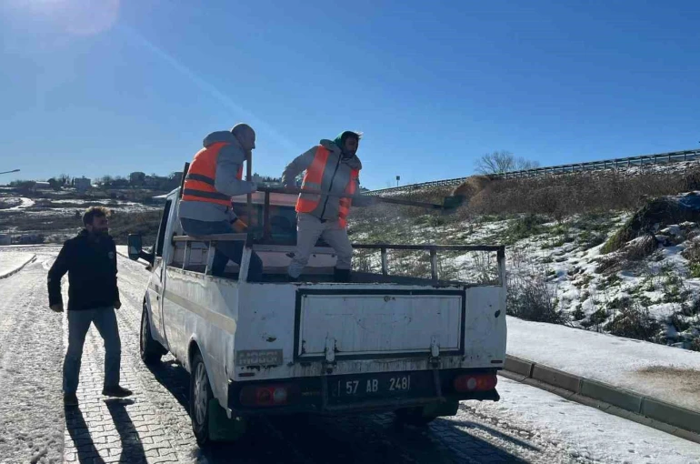 Sinop’ta ’kürekli’ tuzlama çalışması