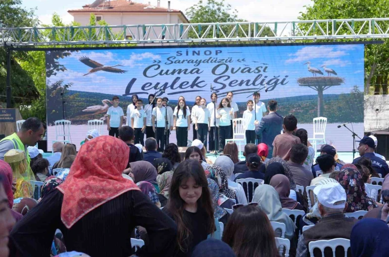 Sinop’ta Leylek Şenliği: Yavrular halkalandı