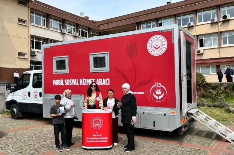 Sinop’ta "Mobil Sosyal Hizmet Aracı" sahada