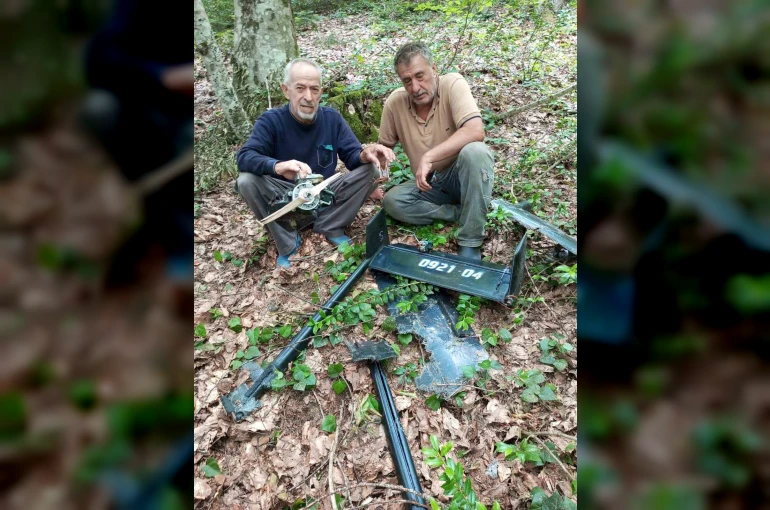 Sinop’ta ormanlık alanda İHA parçaları bulundu