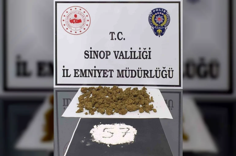 Sinop’ta skunk, kokain ve metamfetamin ele geçirildi 