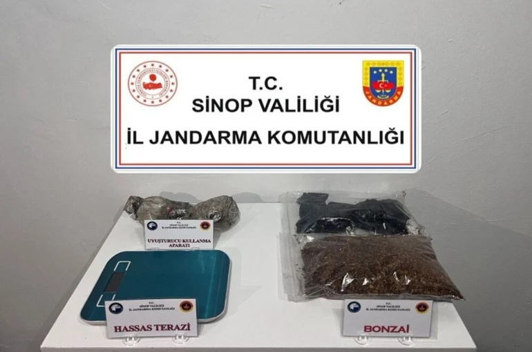 Sinop’ta uyuşturucu operasyonu