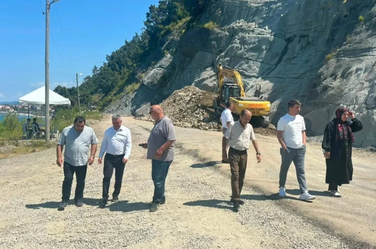 Sinop’ta yol ve Köy Yaşam Merkezi çalışmaları