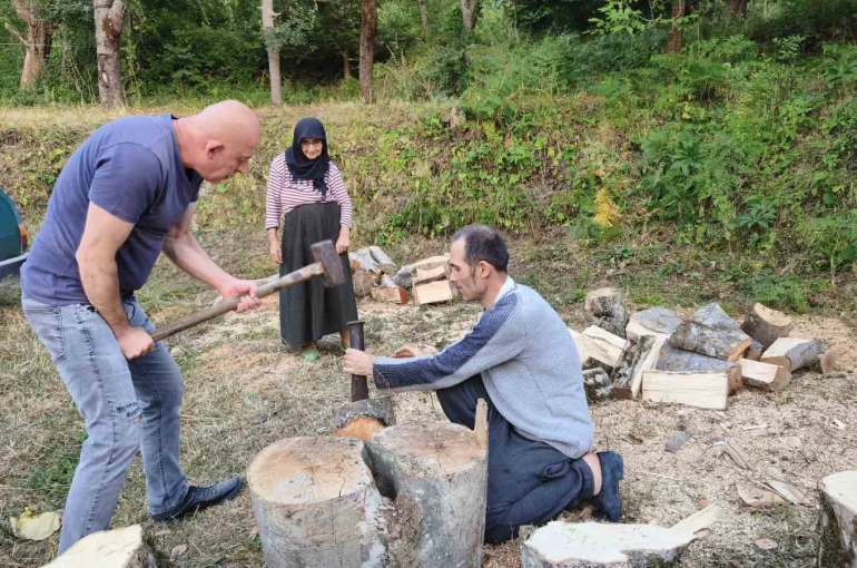 Sinop’un köylerinde kış hazırlığı erken başladı
