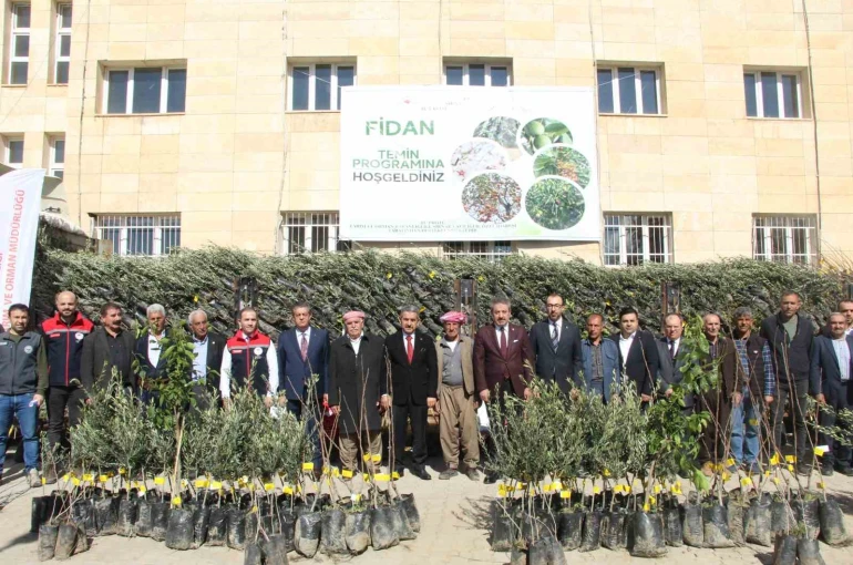 Şırnak’ta 25 bin 200 fidan toprakla buluştu: 810 dekar meyve bahçesi oluyor