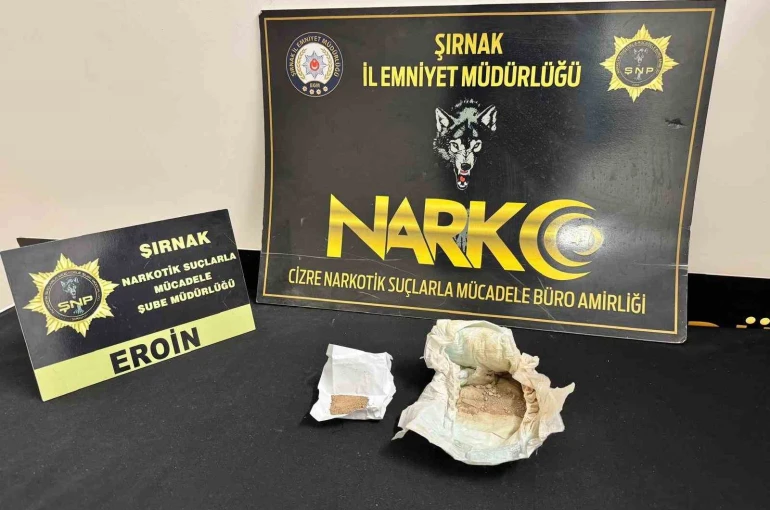 Şırnak’ta çocuk bezine gizlenmiş eroin ele geçirildi: 1 gözaltı